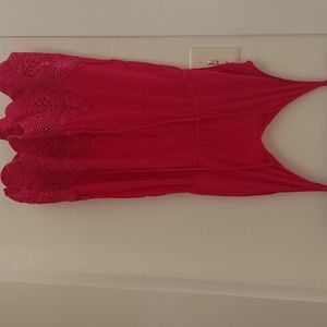 Hot pink casual dress